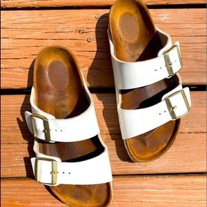 COPY - White Birkenstock Classic 2 Strap